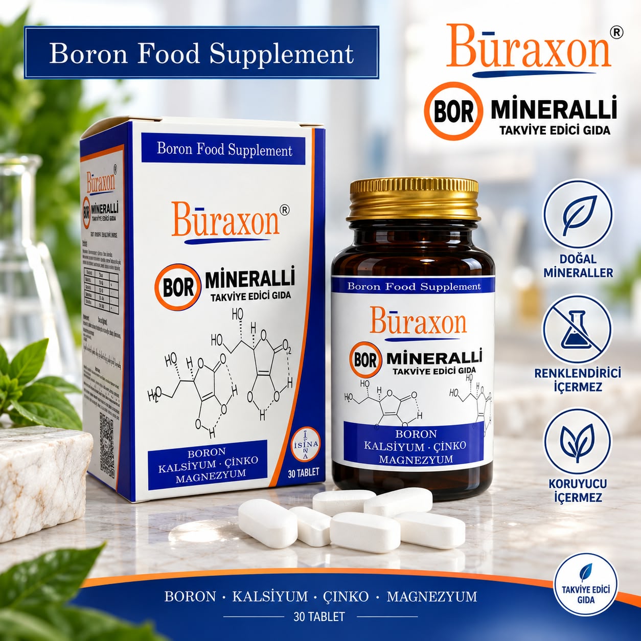 Bor Gıda Takviyesi Vitamin & Mineral Tablet