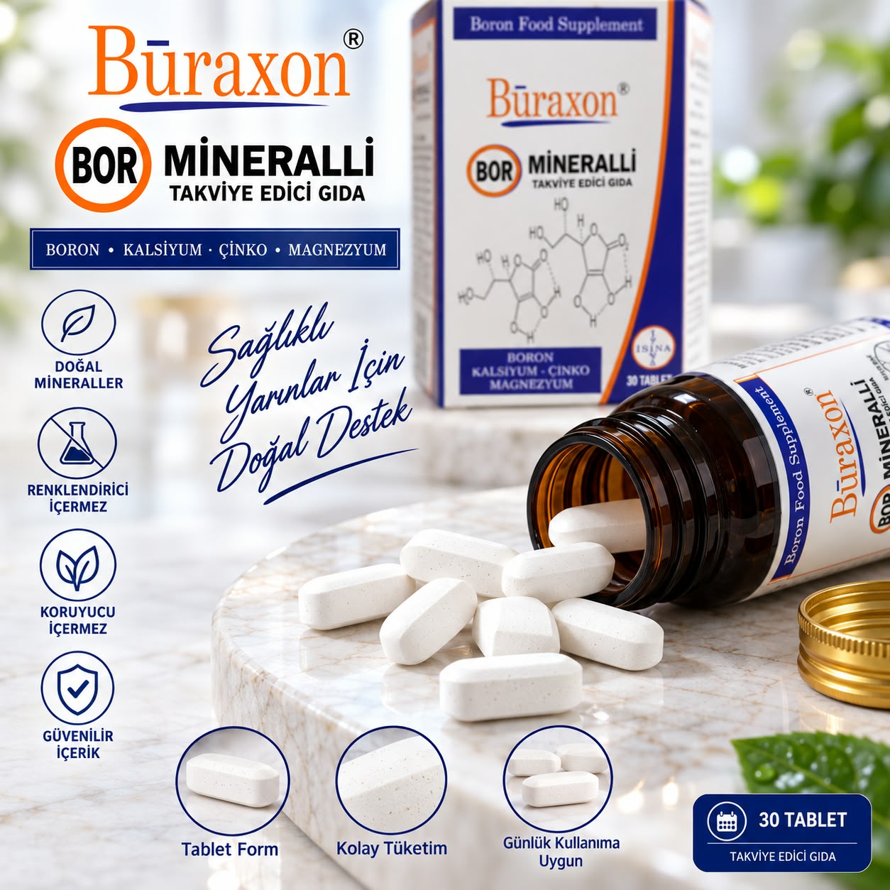 Bor Gıda Takviyesi Vitamin & Mineral Tablet