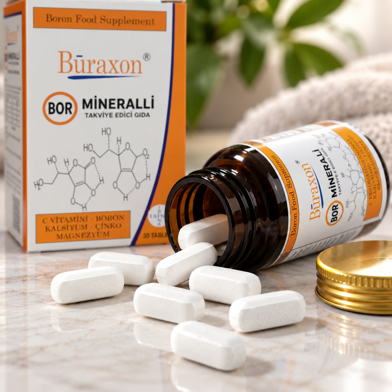 Bor Gıda Takviyesi Bor Vitamin Mineral Tablet