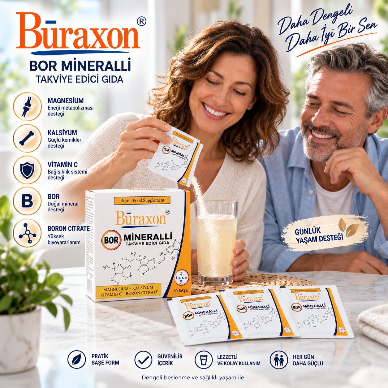 BURAXON Bor Gıda Takviyesi · 30 Saşe